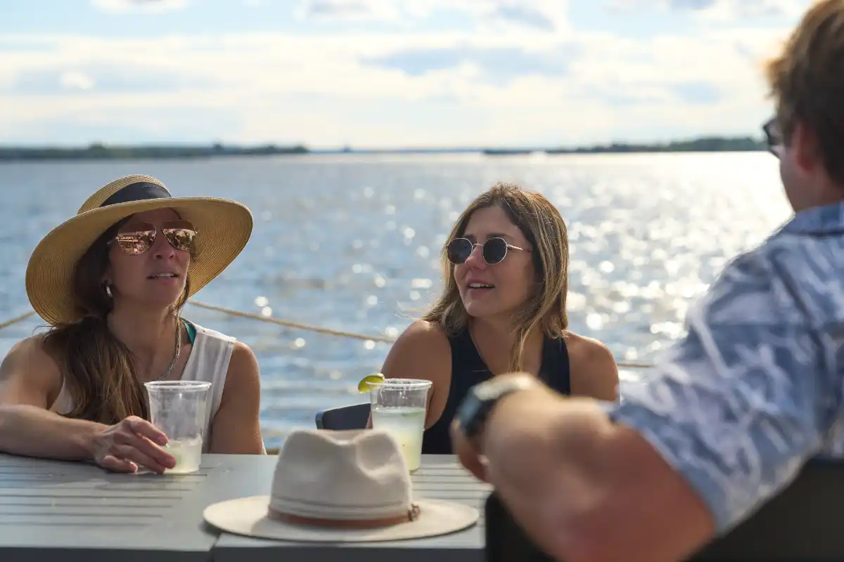 Beach patio at Westboro Beach Club